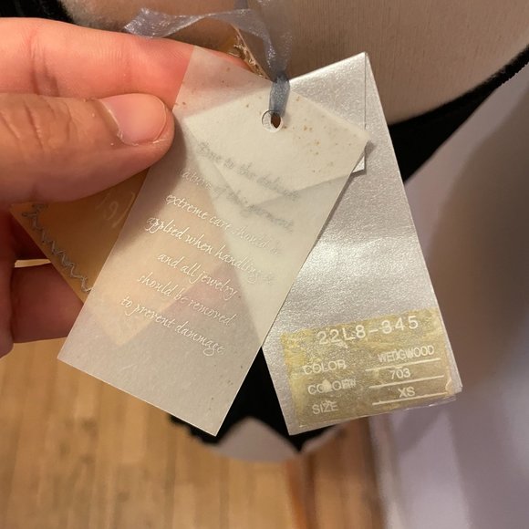 Il Gilet ladderstitch V-neck tank sweater in black viscose ladderstitch NWT - Picture 7 of 7